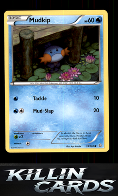 Mudkip 33/160 Pokemon Common XY - Primal Clash Card NM