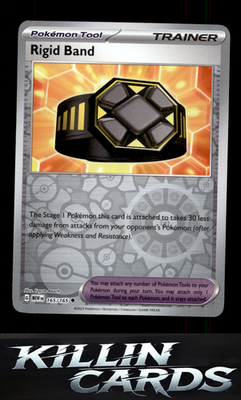 Reverse Holofoil Rigid Band 165/165 Pokemon Uncommon SV: Scarlet & Violet 151 Ca
