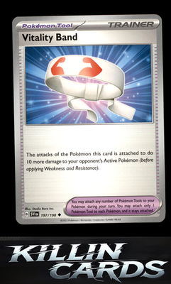 Vitality Band 197/198 Pokemon Uncommon SV01: Scarlet & Violet Base Set Card NM