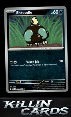 Reverse Holofoil Shroodle - 091/132 091/132 Pokemon Common ME01: Mega Evolution