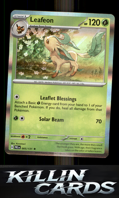 Leafeon 005/131 Pokemon Rare SV: Prismatic Evolutions Card NM