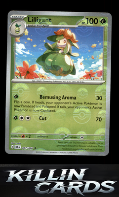 Lilligant (Poke Ball Pattern) 007/086 Pokemon Uncommon SV: Black Bolt Card NM