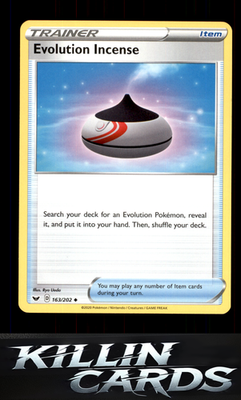 Evolution Incense 163/202 Pokemon Uncommon SWSH01: Sword & Shield Base Set Card