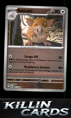 Reverse Holofoil Raticate - 061/088 061/088 Pokemon Uncommon ME03: Perfect Order