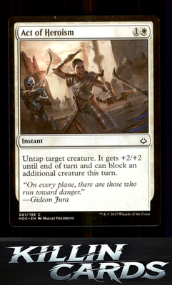 Act of Heroism 1 Magic C Hour of Devastation Card NM