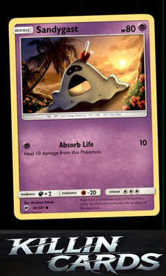 Sandygast 61/147 Pokemon Common SM - Burning Shadows Card NM