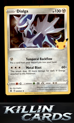 Dialga 020/025 Pokemon Holo Rare Celebrations Card NM