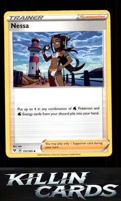 Nessa 157/185 Pokemon Uncommon SWSH04: Vivid Voltage Card NM