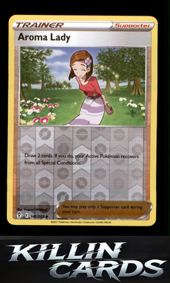 Reverse Holofoil Aroma Lady 141/203 Pokemon Uncommon SWSH07: Evolving Skies Card