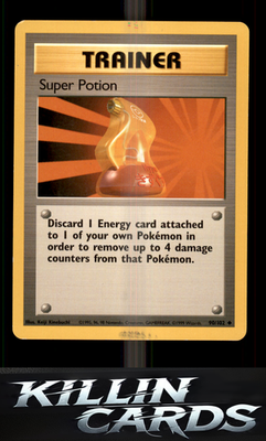 Super Potion 090/102 Pokemon Uncommon Base Set Card LP