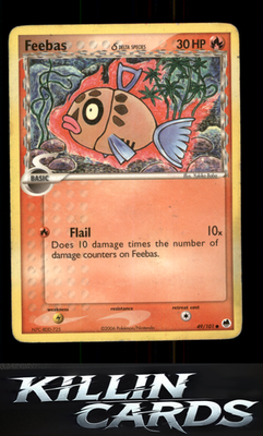 Feebas (Delta Species) 49/101 Pokemon Common Dragon Frontiers Card DM