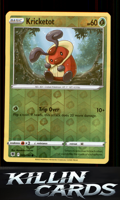 Reverse Holofoil Kricketot 009/189 Pokemon Common SWSH10: Astral Radiance Card N