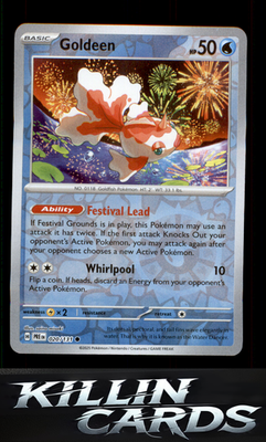 Reverse Holofoil Goldeen 020/131 Pokemon Common SV: Prismatic Evolutions Card NM