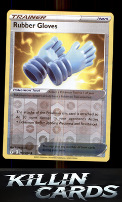 Rubber Gloves 156/203 Pokemon Uncommon SWSH07: Evolving Skies Card NM