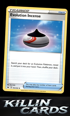 Evolution Incense 163/202 Pokemon Uncommon SWSH01: Sword & Shield Base Set Card