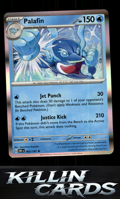 Palafin 062/197 Pokemon Rare SV03: Obsidian Flames Card NM