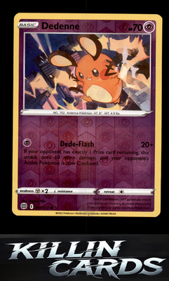 Reverse Holofoil Dedenne 067/172 Pokemon Common SWSH09: Brilliant Stars Card NM
