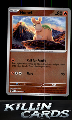 Reverse Holofoil Numel 021/132 Pokemon Common ME01: Mega Evolution Card NM