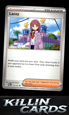 Lacey - 114/131 114/131 Pokemon Uncommon SV: Prismatic Evolutions Card NM