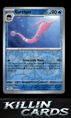 Reverse Holofoil Gorebyss 056/182 Pokemon Rare SV10: Destined Rivals Card NM
