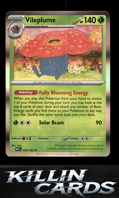 Vileplume 045/165 Pokemon Rare SV: Scarlet & Violet 151 Card NM