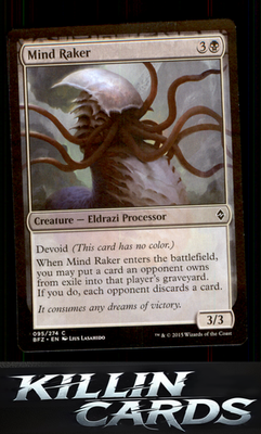 Mind Raker 95 Magic C Battle for Zendikar Card NM