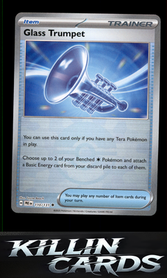 Glass Trumpet 110/131 Pokemon Uncommon SV: Prismatic Evolutions Card NM