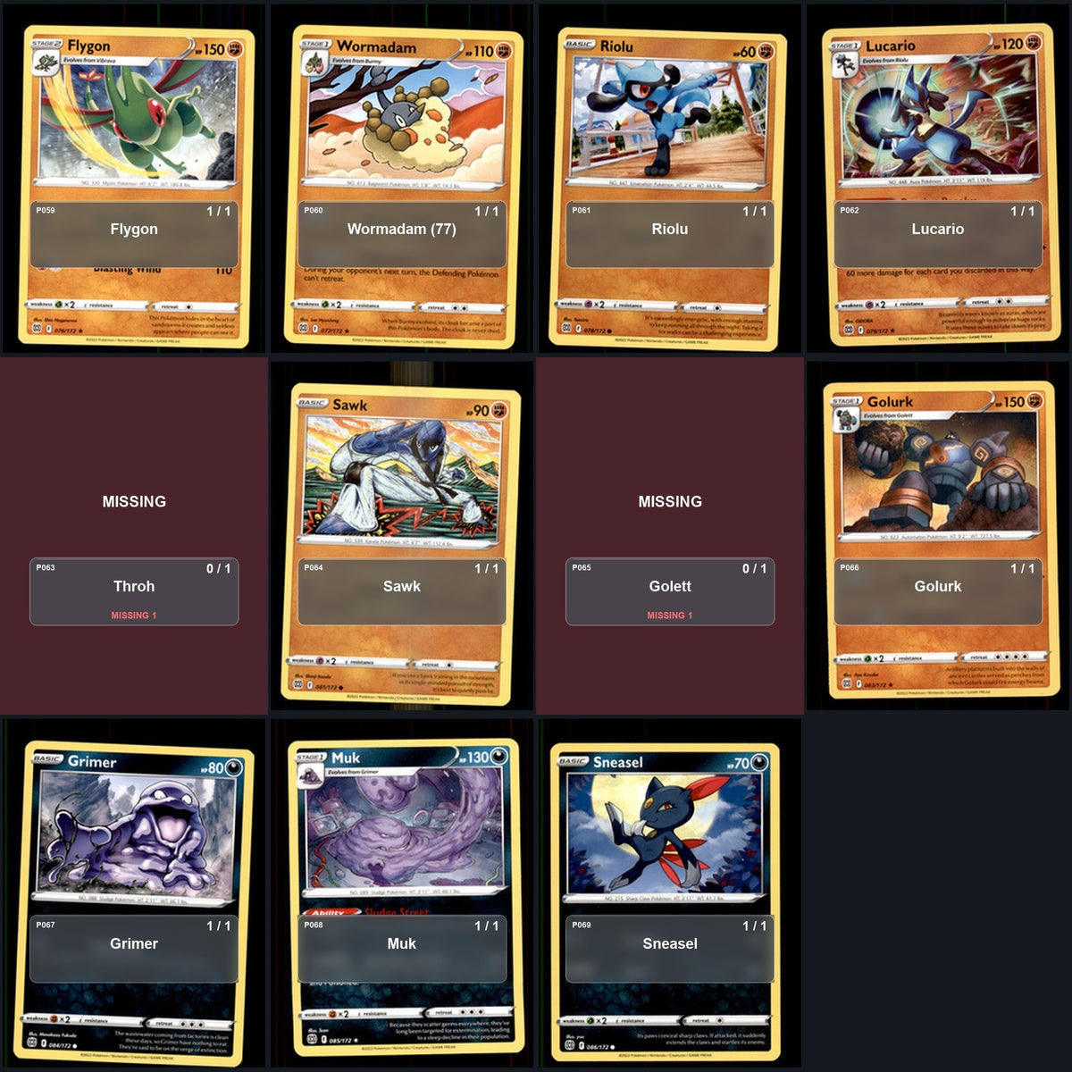 Pokemon TCG SWSH09: Brilliant Stars C/UC/R Standard Set 99 Cards
