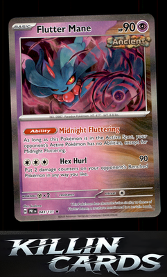 Flutter Mane 043/131 Pokemon Rare SV: Prismatic Evolutions Card NM