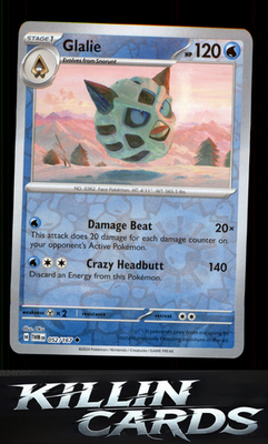 Reverse Holofoil Glalie 052/167 Pokemon Uncommon SV06: Twilight Masquerade Card