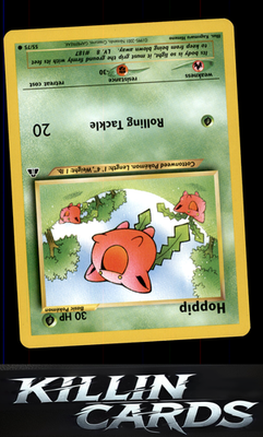 Hoppip 55/75 Pokemon Common Neo Discovery Card LP