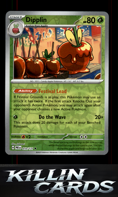 Reverse Holofoil Dipplin 010/131 Pokemon Uncommon SV: Prismatic Evolutions Card