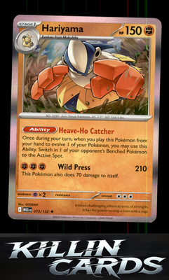 Hariyama 073/132 Pokemon Rare ME01: Mega Evolution Card NM