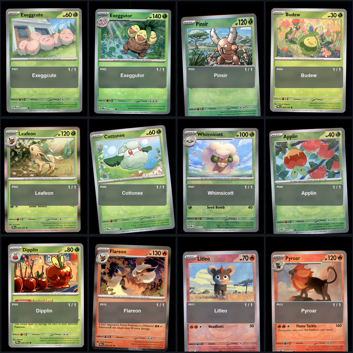 Pokemon TCG SV: Prismatic Evolutions C/UC/R Standard Set 97 Cards