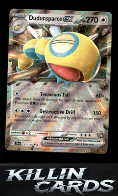 Dudunsparce ex - 121/159 121/159 Pokemon Double Rare SV09: Journey Together Card