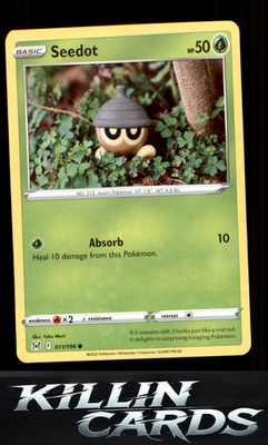Seedot 011/196 Pokemon Common SWSH11: Lost Origin Card NM