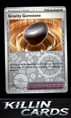 Reverse Holofoil Gravity Gemstone 137/142 Pokemon Uncommon SV07: Stellar Crown C