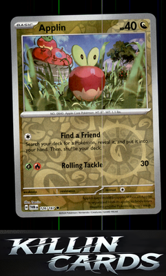 Reverse Holofoil Applin - 126/167 126/167 Pokemon Common SV06: Twilight Masquera