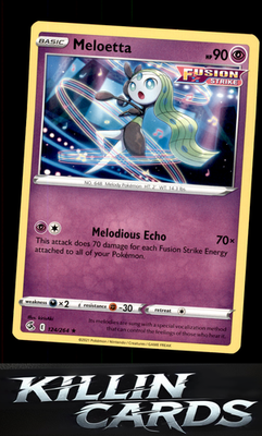 Meloetta 124/264 Pokemon Rare SWSH08: Fusion Strike Card NM