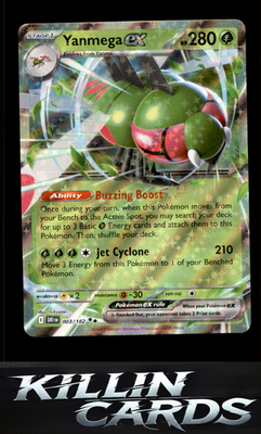 Yanmega ex - 003/182 003/182 Pokemon Double Rare SV10: Destined Rivals Card NM