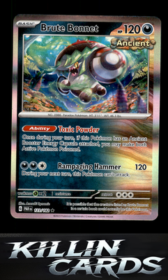Brute Bonnet - 123/182 123/182 Pokemon Rare SV04: Paradox Rift Card NM