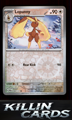 Reverse Holofoil Lopunny 084/131 Pokemon Common SV: Prismatic Evolutions Card NM