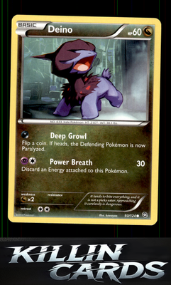 Deino (93) 93/124 Pokemon Common Dragons Exalted Card NM