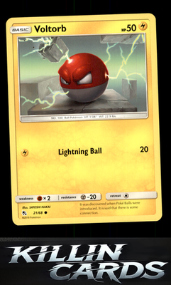 Voltorb 21/68 Pokemon Common Hidden Fates Card LP