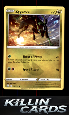 Zygarde 134/195 Pokemon Rare SWSH12: Silver Tempest Card LP