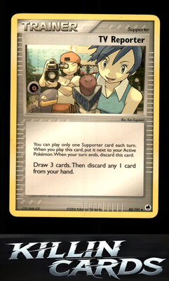 TV Reporter 82/101 Pokemon Uncommon Dragon Frontiers Card LP