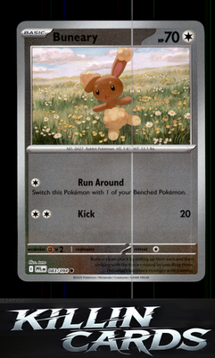 Reverse Holofoil Buneary 083/094 Pokemon Common ME02: Phantasmal Flames Card NM