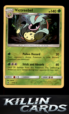 Reverse Holofoil Victreebel 3/145 Pokemon Rare SM - Guardians Rising Card NM