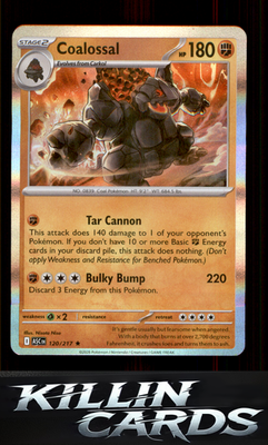 Coalossal 120/217 Pokemon Rare ME: Ascended Heroes Card NM