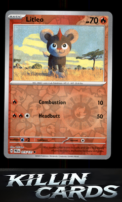 Reverse Holofoil Litleo 015/131 Pokemon Common SV: Prismatic Evolutions Card NM